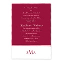 Colorful Monogram Invitation