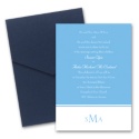 Colorful Monogram Pocket Invitation