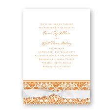 Band of Damask Wedding Invitation