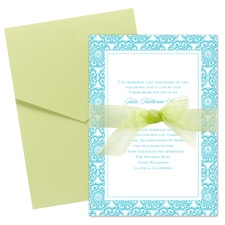 Kaleidoscope Floral Wedding Invitation with Pocket