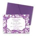 Damask Crest Pocket Invitation