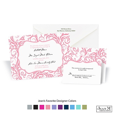 Damask Crest Invitation