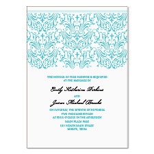 Elegant Filigree Wedding Invitation