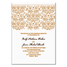 Elegant Filigree Wedding Invitation