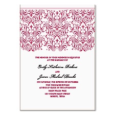 Elegant Filigree Wedding Invitation