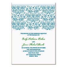Elegant Filigree Wedding Invitation