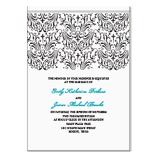 Elegant Filigree Wedding Invitation