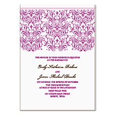 Elegant Filigree Wedding Invitation
