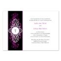 Layered Filigree Monogram Invitation - Amethyst