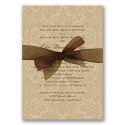 Two-Tone Damask Background Invitation - Champagne
