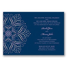 Mod Medallion Wedding Invitation - Freesia