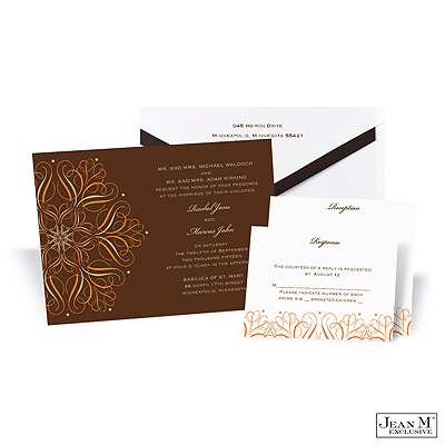Mod Medallion Invitation - Champagne