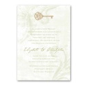 Key to My Heart Invitation - Olive