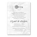 Key to My Heart Invitation - Pewter
