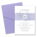 Blossoming Monogram Pocket Invitation - Orchid