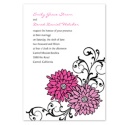Retro Posies Invitation - Amethyst