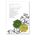 Retro Posies Invitation - Cloverleaf