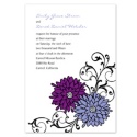 Retro Posies Invitation - Grapevine