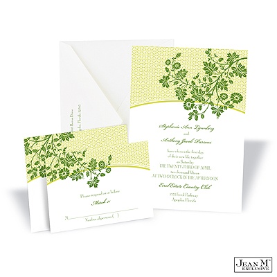 Garden Trellis Invitation - Cloverleaf