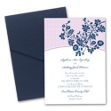 Garden Trellis Pocket Invitation - Midnight