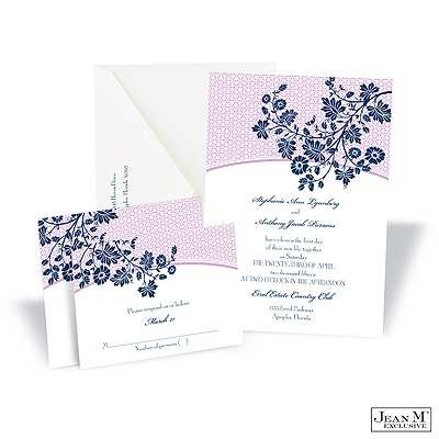 Garden Trellis Invitation - Midnight