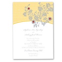 Garden Trellis Invitation - Marigold