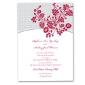 Garden Trellis Invitation - Merlot