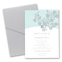 Garden Trellis Pocket Invitation - Stainless
