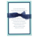 Bold Double Border Invitation - Aqua