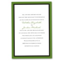 Bold Double Border Invitation - Cloverleaf