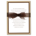 Bold Double Border Invitation -  Champagne