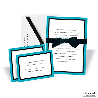 Bold Double Border Invitation - Palm