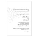 Swirling Filigree Invitation - Black