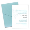 Swirling Filigree Pocket Invitation - Palm