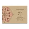 Mod Medallion Invitation - Merlot