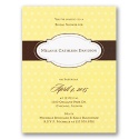 On the Dot Bridal Shower Invitation - Canary