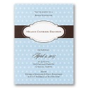 On the Dot Bridal Shower Invitation - Cornflower