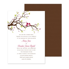Bright Birds Wedding Invitation