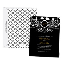 Patterned Flourishes Save the Date