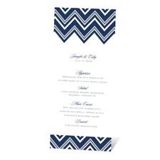Sleek Chevron Menu Card