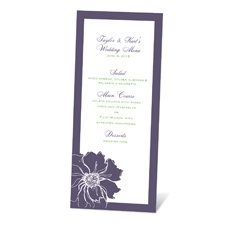 Floral Focus Menu Card