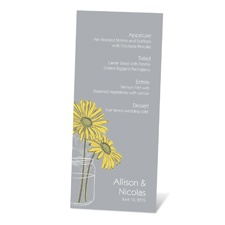 Daisy Daisy Menu Card
