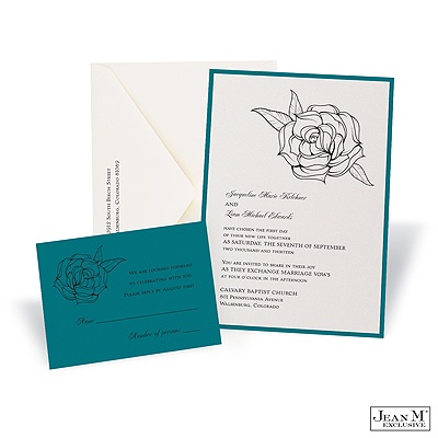 Ecru Shimmer Layered Invitation