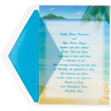 Wedding in Paradise Wedding Invitation
