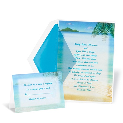 Wedding in Paradise Wedding Invitation