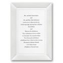 White Satin and Pearls Wedding Invitation