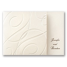 Premier Swirls Wedding Invitation
