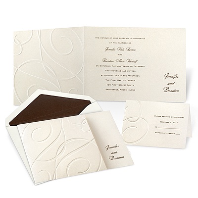 Premier Swirls Wedding Invitation