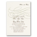 Elegant Swirls Wedding Invitation