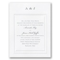 Stylish Frame Wedding Invitation